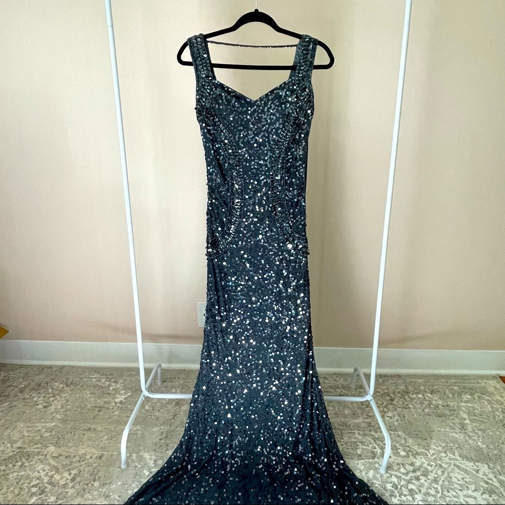 Cache Sequined Gown